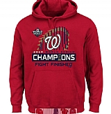 Washington Nationals Majestic 2019  world series Champions Authentic Pullover Hoodie Red,baseball caps,new era cap wholesale,wholesale hats